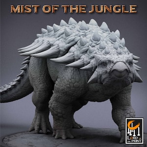 Ankylosaurus Dinosaur v2 Premium dnd Miniature Mini | Monster Beast | Resin 3D Printed | 28mm 32mm up to 100mm | 43108