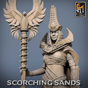 Egyptian Princess Female Pin Up  Premium dnd Miniature Mini Figure Figurine | 28mm 32mm 100mm | Resin 3D Printed | 43681