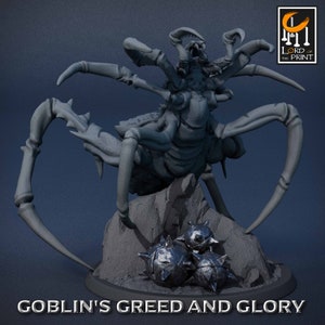 Giant Spider V4 Premium dnd Miniature Mini | 28mm 32mm up to 100mm | Resin 3D Printed | 43566