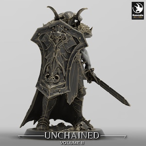 Oathbreaker Paladin Knight Clerc Ranger v18 Premium dnd Miniature Mini Warrior | Impression 3D en résine | 28 mm 32 mm 100 mm|44496