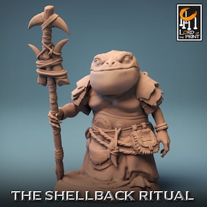 Bullywug Grung Frogfolk Frog Folk v14 Premium dnd Miniature Mini | Resin 3D Printed | 28mm 32mm up to 100mm | 43936