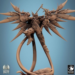 Aasimar Paladin Angel v1 DnD Miniatures compatible with 28mm 32mm fantasy minis | 46064