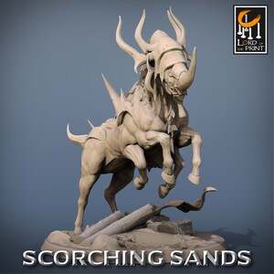 Egyptian Mount v2 Premium dnd Miniature Mini Figure Figurine | 28mm 32mm 100mm | Resin 3D Printed | 43693