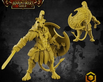 Agathion Leonin Paladin v2 DnD Miniaturen kompatibel mit 28 mm 32 mm Fantasy Minis | 49032