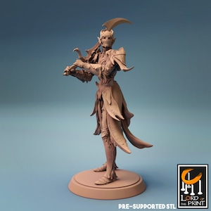 Elf Cleric Paladin Knight v12 Premium dnd Miniature Mini Fighter Warrior | Resin 3D Printed | 28mm 32mm 100mm | 44308
