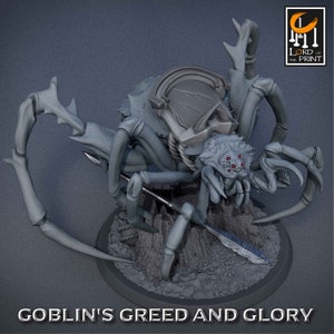 Giant Spider Saddle V8 Premium dnd Miniature Mini | 28mm 32mm up to 100mm | Resin 3D Printed | 43573