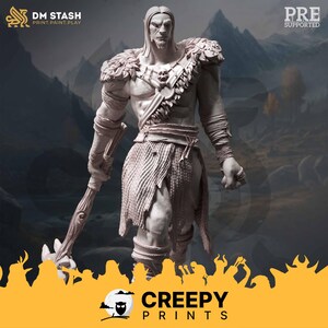 Hill Giant DnD miniatures compatible with 28mm 32mm tabletop fantasy minis 50227 DM0123