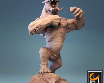 Miniatury DnD Silverback Gorilla v4 kompatybilne z figurkami fantasy w skali 28 mm i 32 mm | 44336