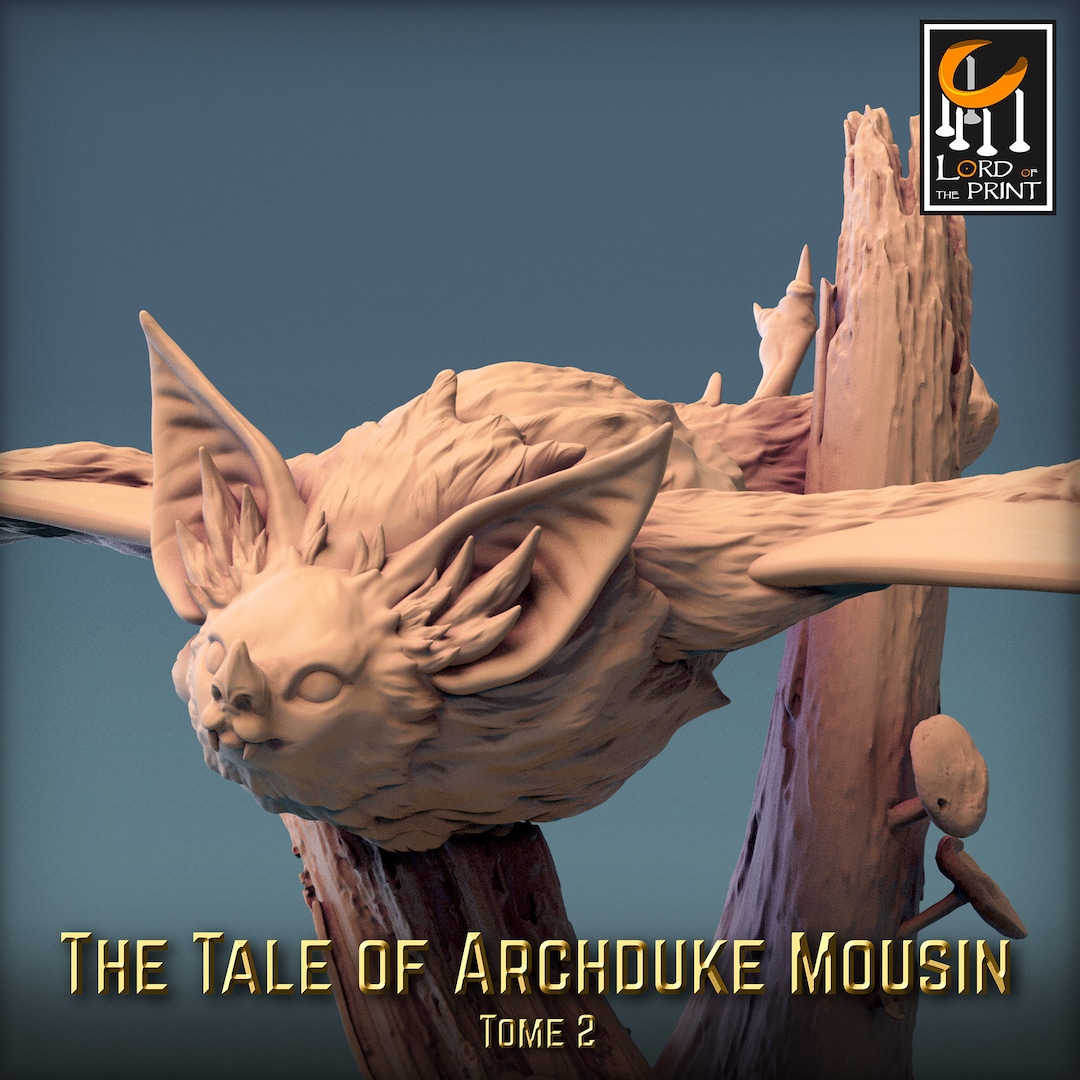 Bat Dragon Flying Premium Dnd Miniature Mini Unchained Resin 3D Printed ...