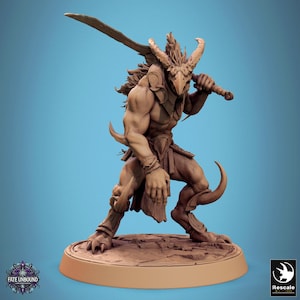 Pterafolk Warrior Fighter Sword v15 Premium Fantasy dnd Miniature Mini Figure Figurine | Resin 3D Printed | 28mm 32mm to 100mm | 46361