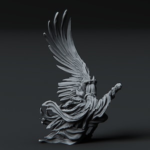 Angel of Death The Grim Reaper | Premium 3D Printed Fantasy Tabletop Miniatures 28mm 32mm up to 100mm |    dnd  20166