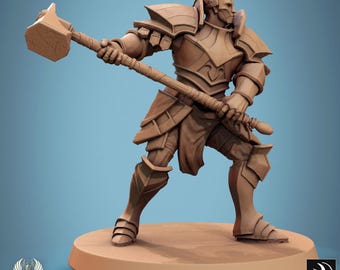 Paladin Knight v13 Miniaturas DnD compatibles con miniaturas de fantasía de 28 mm y 32 mm /46030