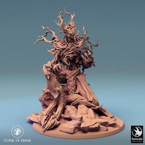 Ent Treant Treeman Treefolk v6 Premium dnd Miniature Mini | Resin 3D Printed | 28mm 32mm to 100mm | 44763