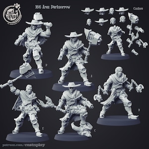 Demon Hunter | Premium 3D Printed Fantasy Tabletop Miniatures 28mm 32mm up to 100mm |    dnd  20410
