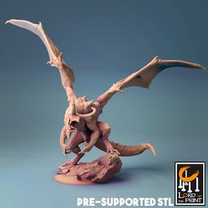 Fafnir Dragon v2 | Premium 3D Printed Fantasy Tabletop Miniatures 28mm to 100mm |    and Dragon  dnd  20757_without_rider