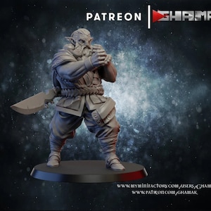 Firbolg Monk Sorcerer | Premium 3D Printed Fantasy Tabletop Miniature 28mm 32mm to 100mm |  dnd  20178