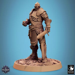 Paladin Knight Cleric Crusade Ranger v11 Premium dnd Miniature Mini  Warrior | Resin 3D Printed| 28mm 32mm 100mm| 46457