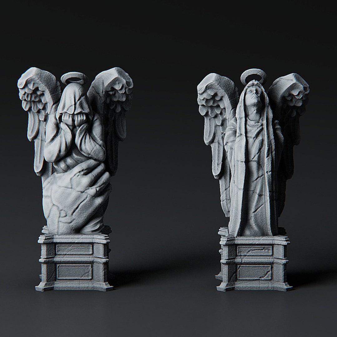 Weeping Angel Statue | 3D Printed Tabletop Miniatures 28mm 32mm to