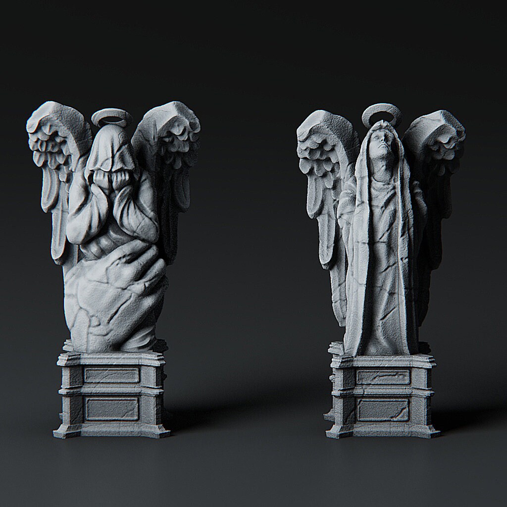 Weeping Angel Statue 28mm - Etsy