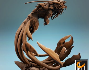 Ocean Monster DnD Miniatures compatible with 28mm 32mm tabletop fantasy minis | 43659