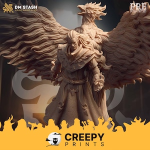 Fire Wizard Sorcerer DnD miniatures compatible with 28mm 32mm tabletop fantasy minis 50140 DM0723