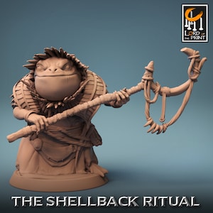 Bullywug Grung Frogfolk Frog Folk v5 Premium dnd Miniature Mini | Resin 3D Printed | 28mm 32mm up to 100mm | 43927