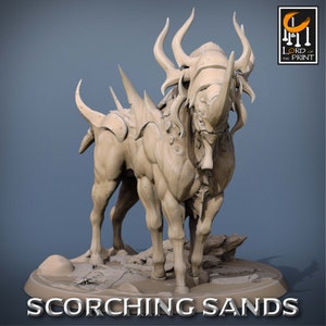 Egyptian Mount v10 Premium dnd Miniature Mini Figure Figurine | 28mm 32mm 100mm | Resin 3D Printed | 43717