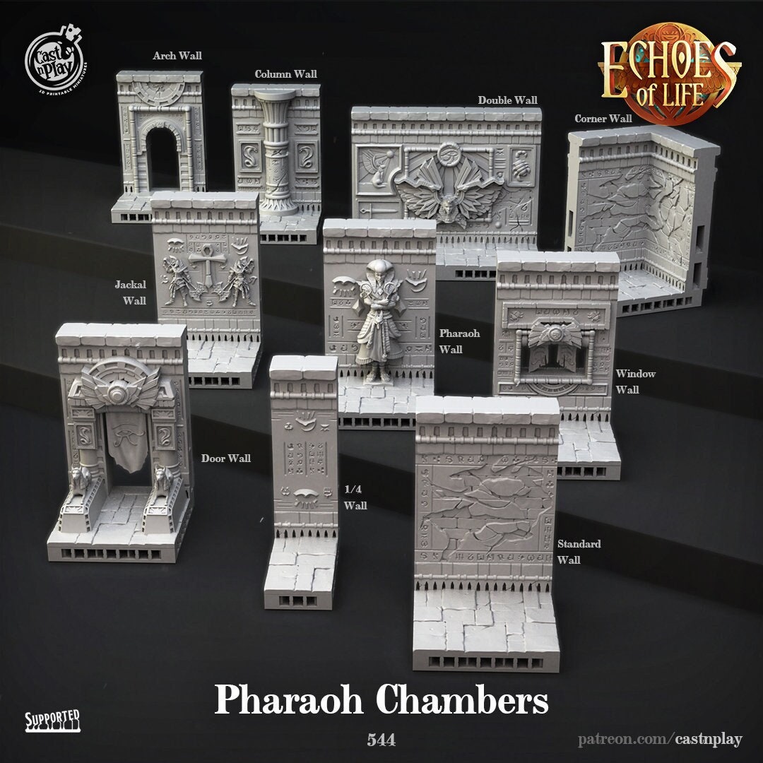 Ancient Egypt Pharaoh V3 Dnd Miniatures Compatible With 28mm 32mm ...