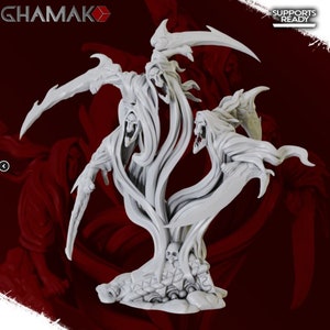 Wraith Necromancer Undead Lich Premium dnd Miniature Mini Figurine Figure | 28mm 32mm 100mm | Resin 3D Printed | 40316