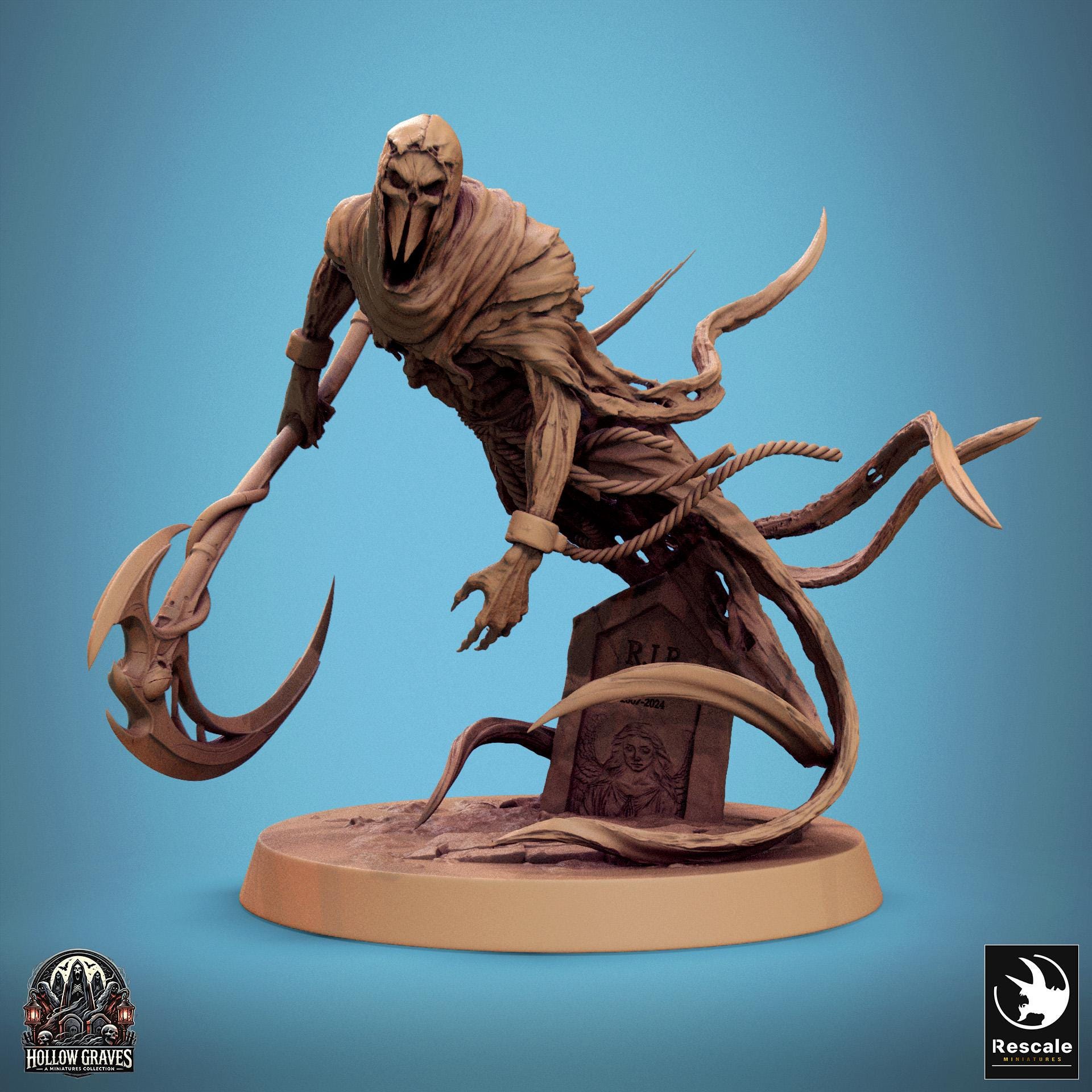 Wraith Tabletop Wight Wraith V20 Dnd Miniatures Compatible With 28mm 32mm Tabletop ...