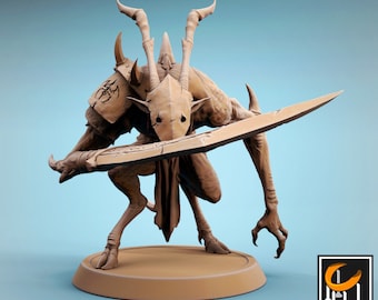 Demon Infernum Soldier v15 DnD miniatures compatible with 28mm 32mm fantasy minis | 43474