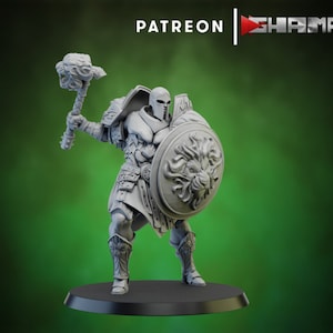 Spartan Gladiator Warrior V1 Premium dnd Miniature Mini | 28mm 32mm to 100mm | Resin 3D Printed | 21615_A