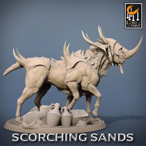 Egyptian Mount v7 Premium dnd Miniature Mini Figure Figurine | 28mm 32mm 100mm | Resin 3D Printed | 43708