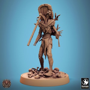 Zombie Undead Skeleton v13 Premium dnd Miniature Figure Figurine | Resin 3D Printed | 28mm 32mm up to 100mm | 46219