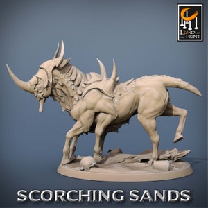 Egyptian Mount v6 Premium dnd Miniature Mini Figure Figurine | 28mm 32mm 100mm | Resin 3D Printed | 43705