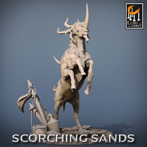 Egyptian Mount v3 Premium dnd Miniature Mini Figure Figurine | 28mm 32mm 100mm | Resin 3D Printed | 43696