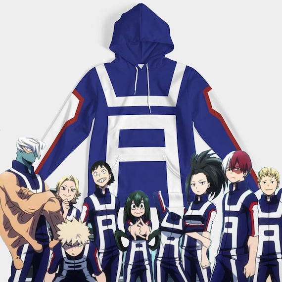 Ua Gym Uniform Hoodie Boku No Hero Academia My Hero Etsy