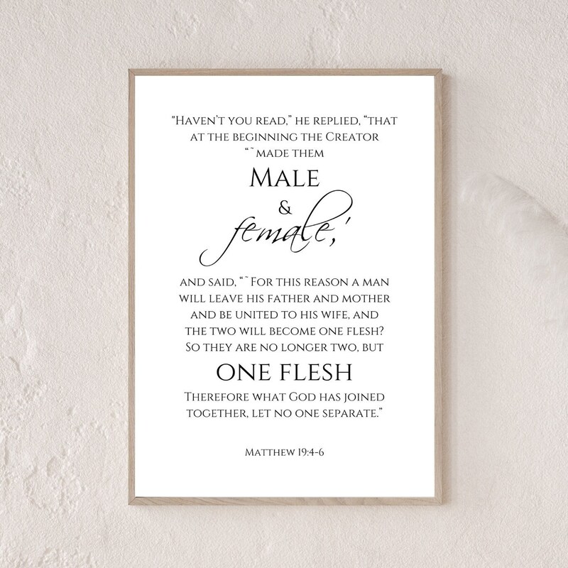Matthew 19 6 - Etsy