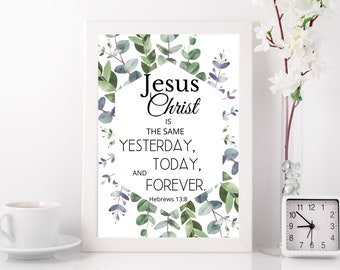 Hebrews 13 8 Etsy