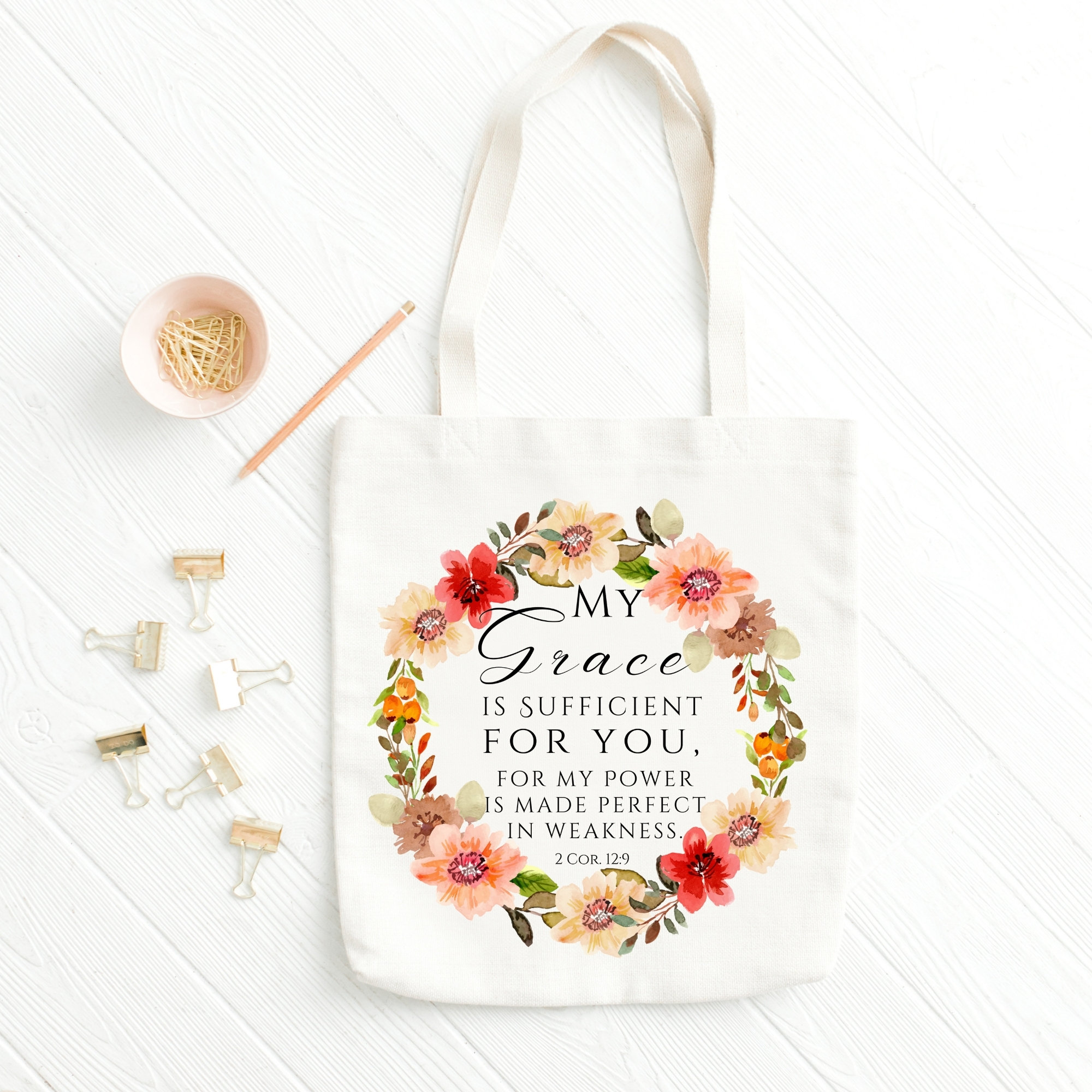 My Grace Is Sufficient For You {Tote Bag} My Grace Is Sufficient For You {Tote Bag}