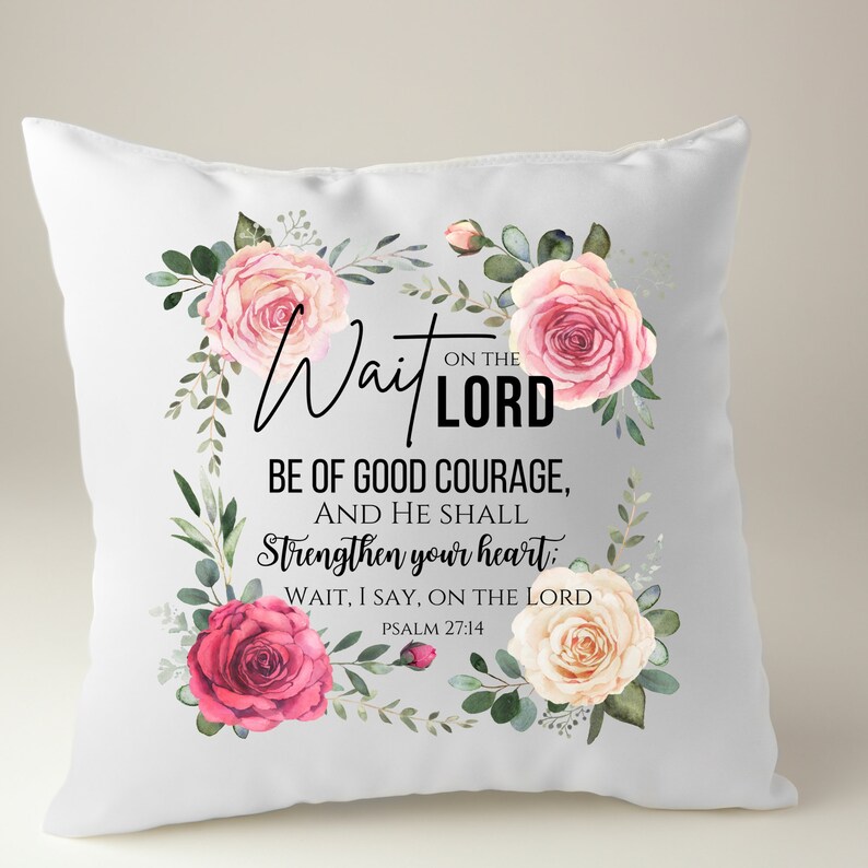 Wait on the Lord Be of Good Courage Png File for Sublimation/psalm 27: ...