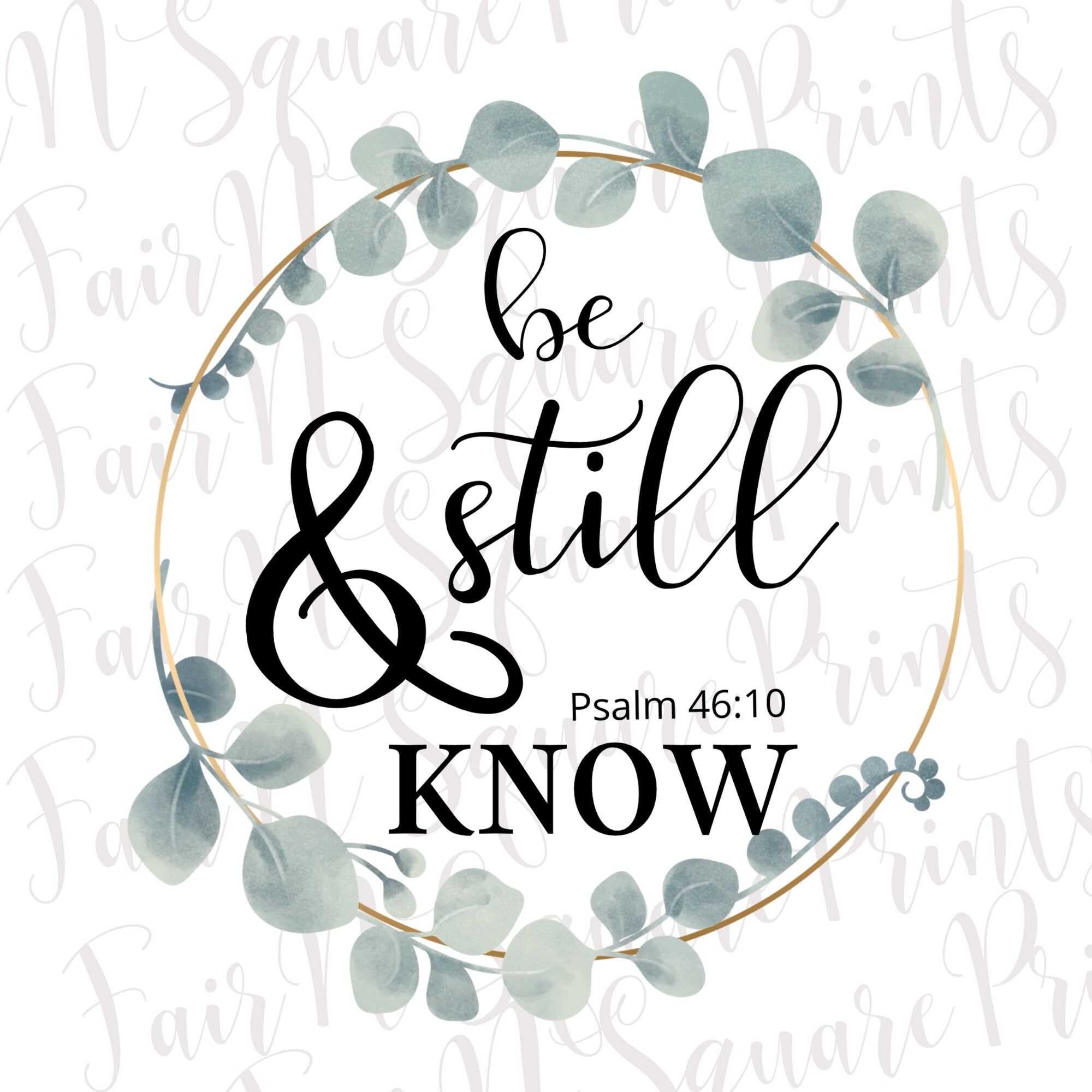 Christian Bible Verse,Digital Download PNG File for Sublimation PNG,Clip Art Rainbow Be Still And Know That I Am God Sublimation Design