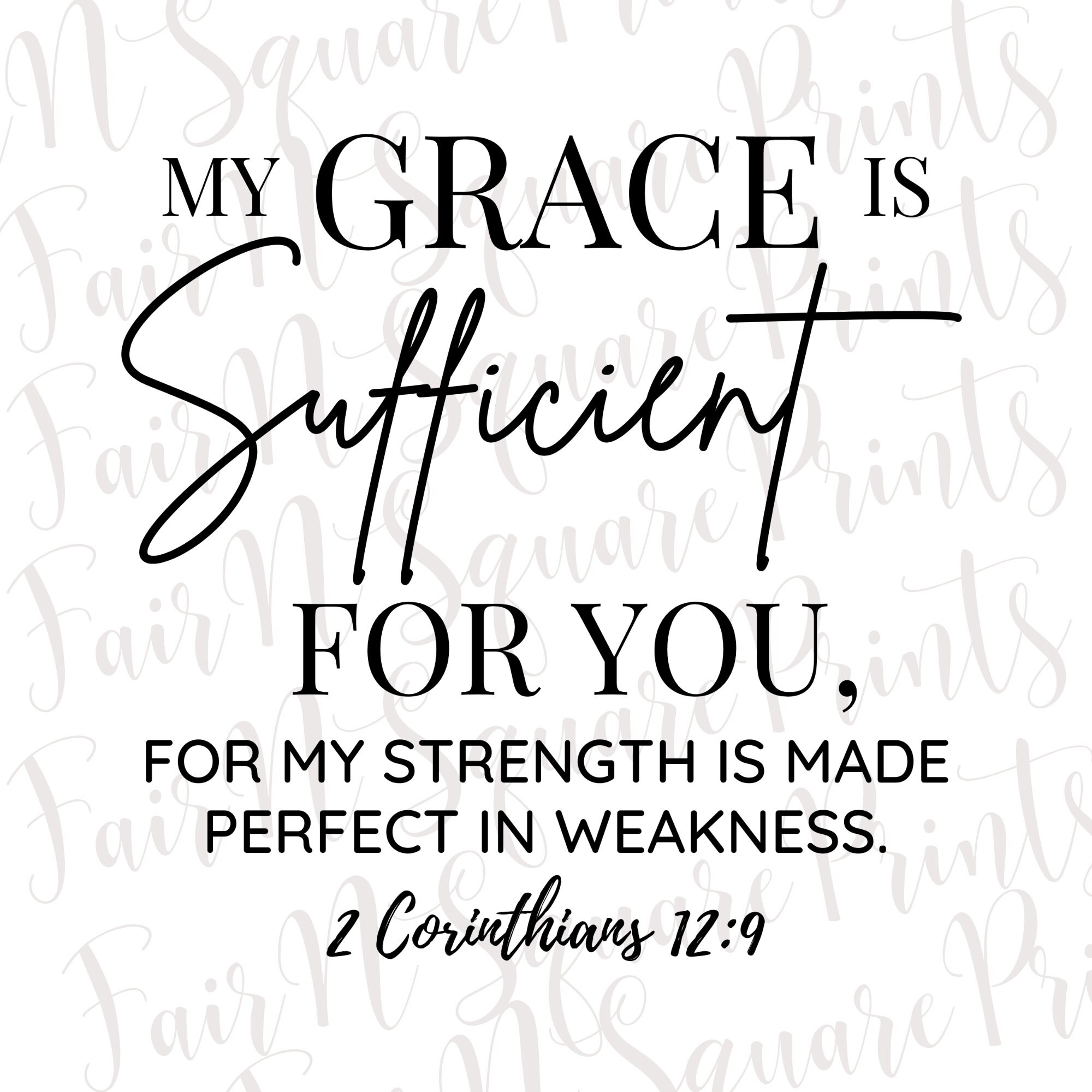 My grace is sufficient for you {Brass Pen} My grace is sufficient for you {Brass Pen}