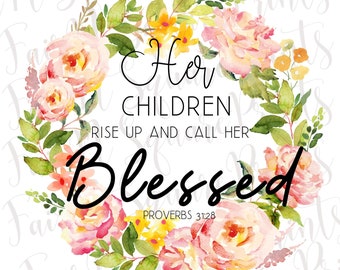 Proverbs 31 28 - Etsy