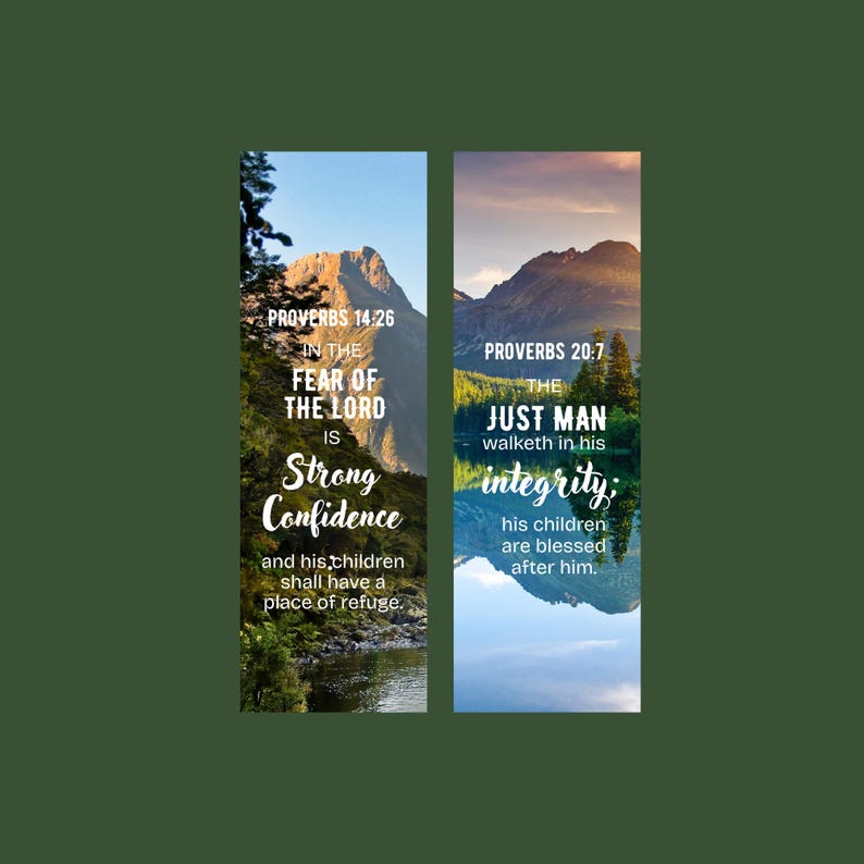 Father's Day Scripture Bookmarks: Christian Bible Verses (digital ...