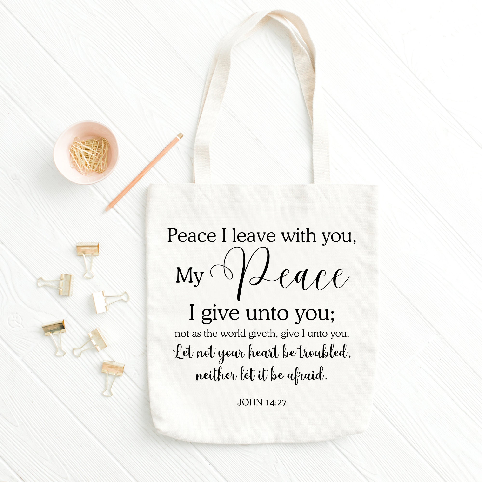 My Peace I Give To you Tote Bag My Peace I Give To you Tote Bag