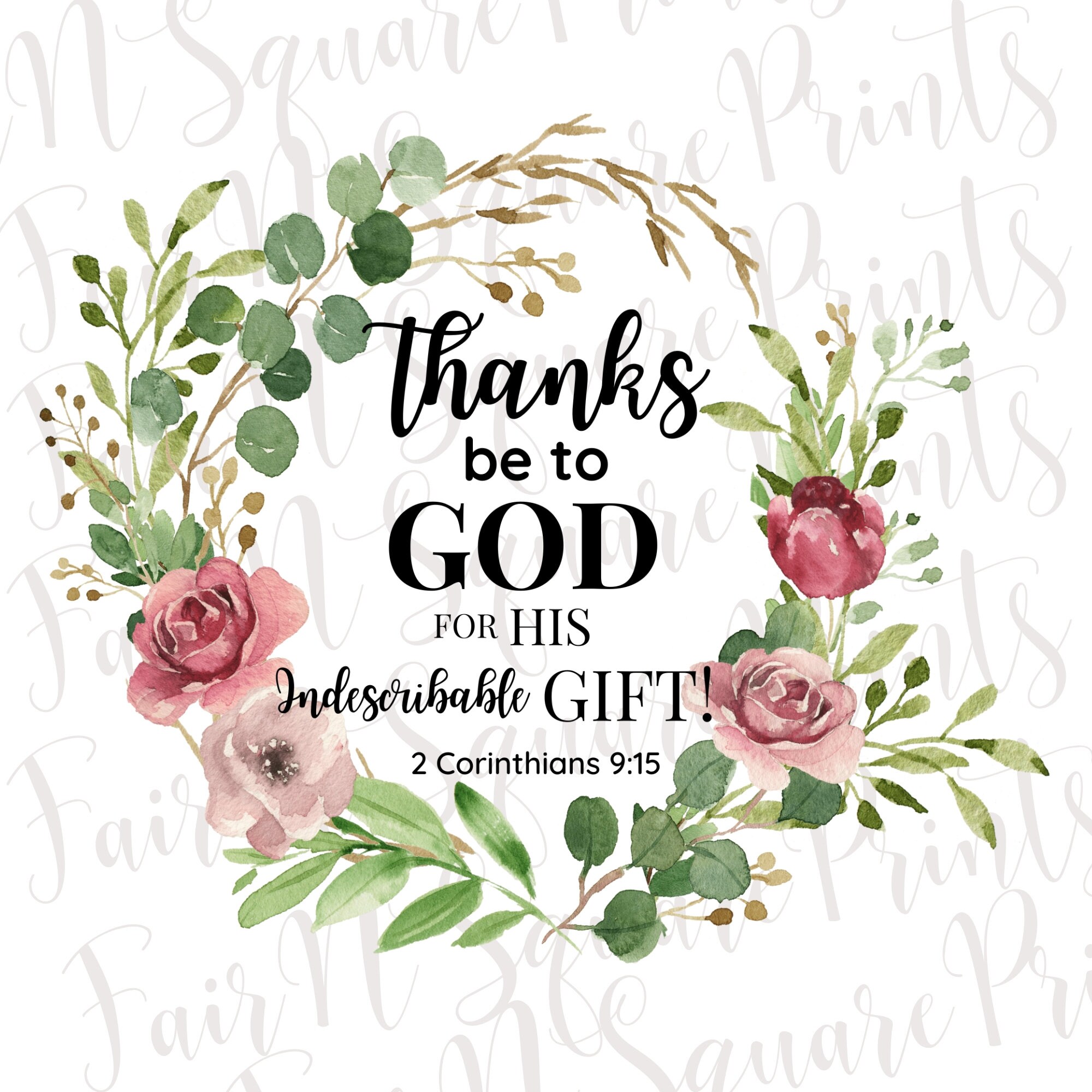 Thanks Be Unto God For his Unspeakable Gift Christian T Shirt Thanks Be Unto God For his Unspeakable Gift Christian T Shirt