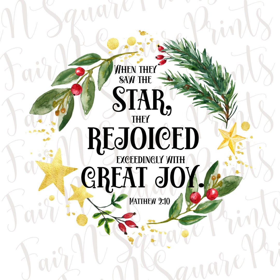 Matthew 2 10 Png File For Sublimation christmas Scripture Png File matthew-2-10-png-file-for-sublimation-christmas-scripture-png-file