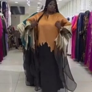 African Women Rich Mummy Boubou, Trending Boubou , Nigeria Women Guest Wedding Boubou, Beautiful Boubou.