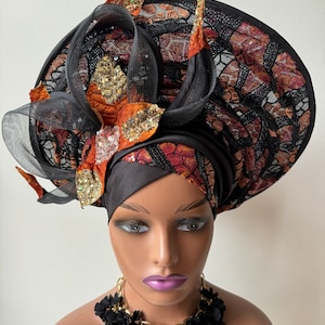 African Auto Gele / Headgear/ Classy auto gele.